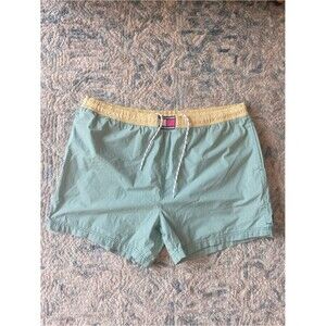 Tommy Hilfiger Men’s VintageGreen Athletic Shorts Swim Trunks Big Logo 90s